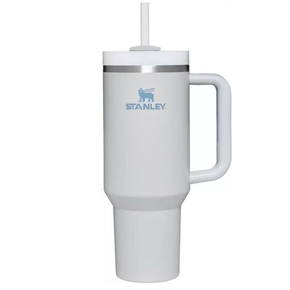 STANLEY THE FOG GRAY BLUE WHITE 40 OZ 1.18 L FLOWSTATE QUENCHER H2.0 TUMBER - Picture 1 of 11
